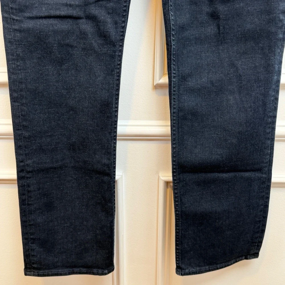 Banana Republic Slim Fit Mens Dark Wash Black Denim‎ Jeans 34x32 Stretch RN54023